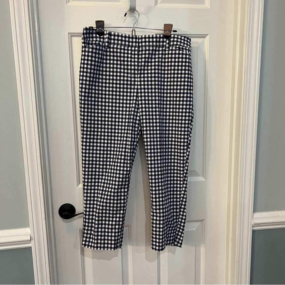 Talbots Perfect Crop Pant in Sunrise Gingham